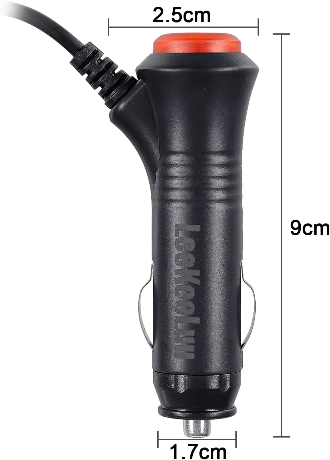 View with Safety Camera with Switch Plug ON/Off 6ft Monitor Charger Output Cable 12V-24V LeeKooLuu Lighter Cigarette Extension Adapter Cord Systems Rear Cord Car T9 Fuse for Built-in
