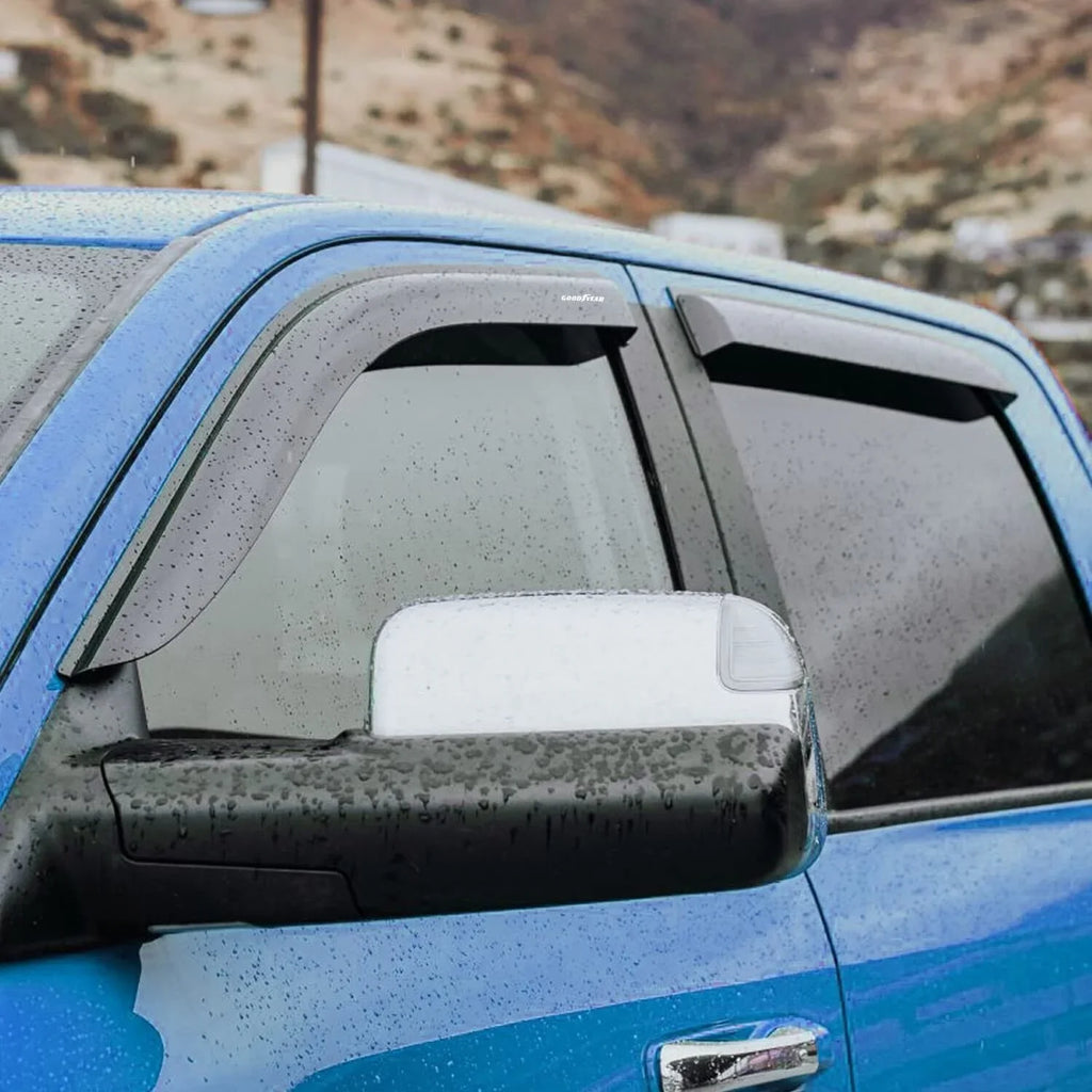 Deflector, Window Crew Cab, Deflectors Rain 3500 Vent Side for GY003106LPv Window Truck Visor, 2500 4pcs- RAM Tape-on Goodyear Visors, Vent Shatterproof Guards, Accessories, 2019-2024 Dodge
