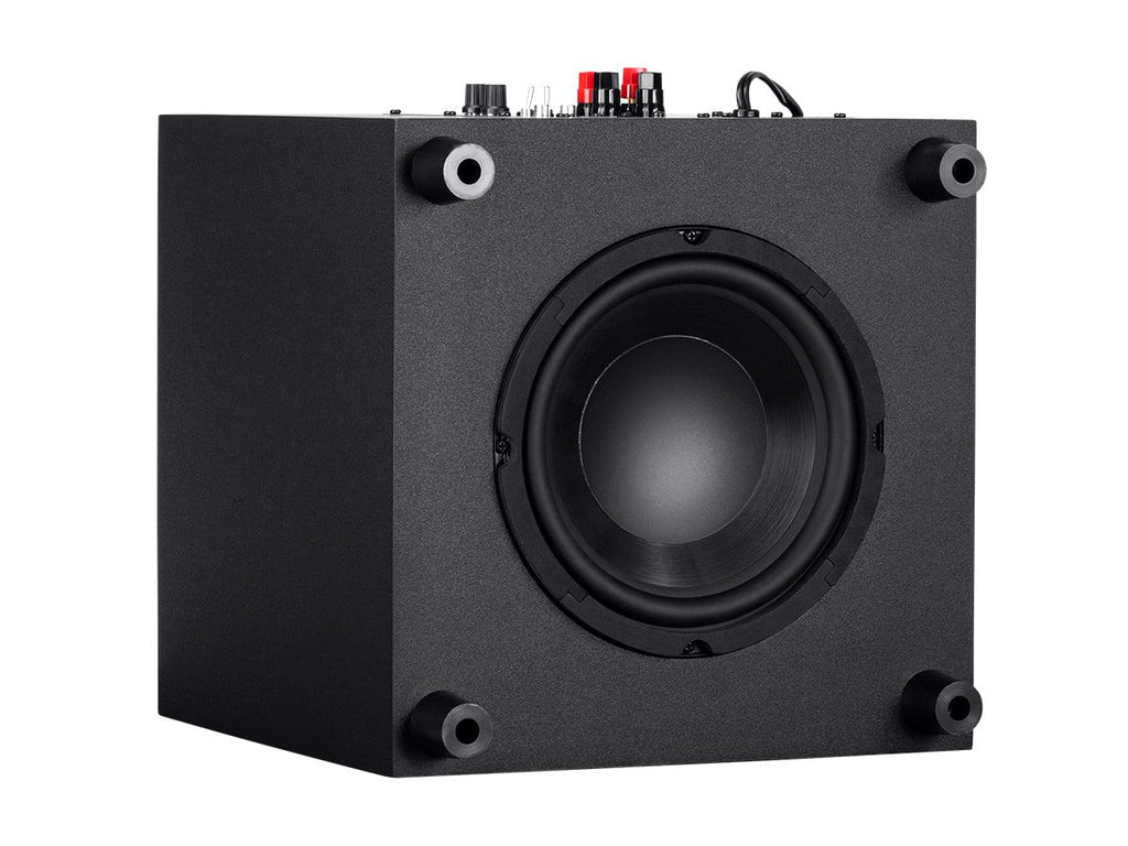 Inch Immersive Subwoofer Monoprice Premium System 8 200 With Theater 5.1.4-Ch. Black - Home Watt