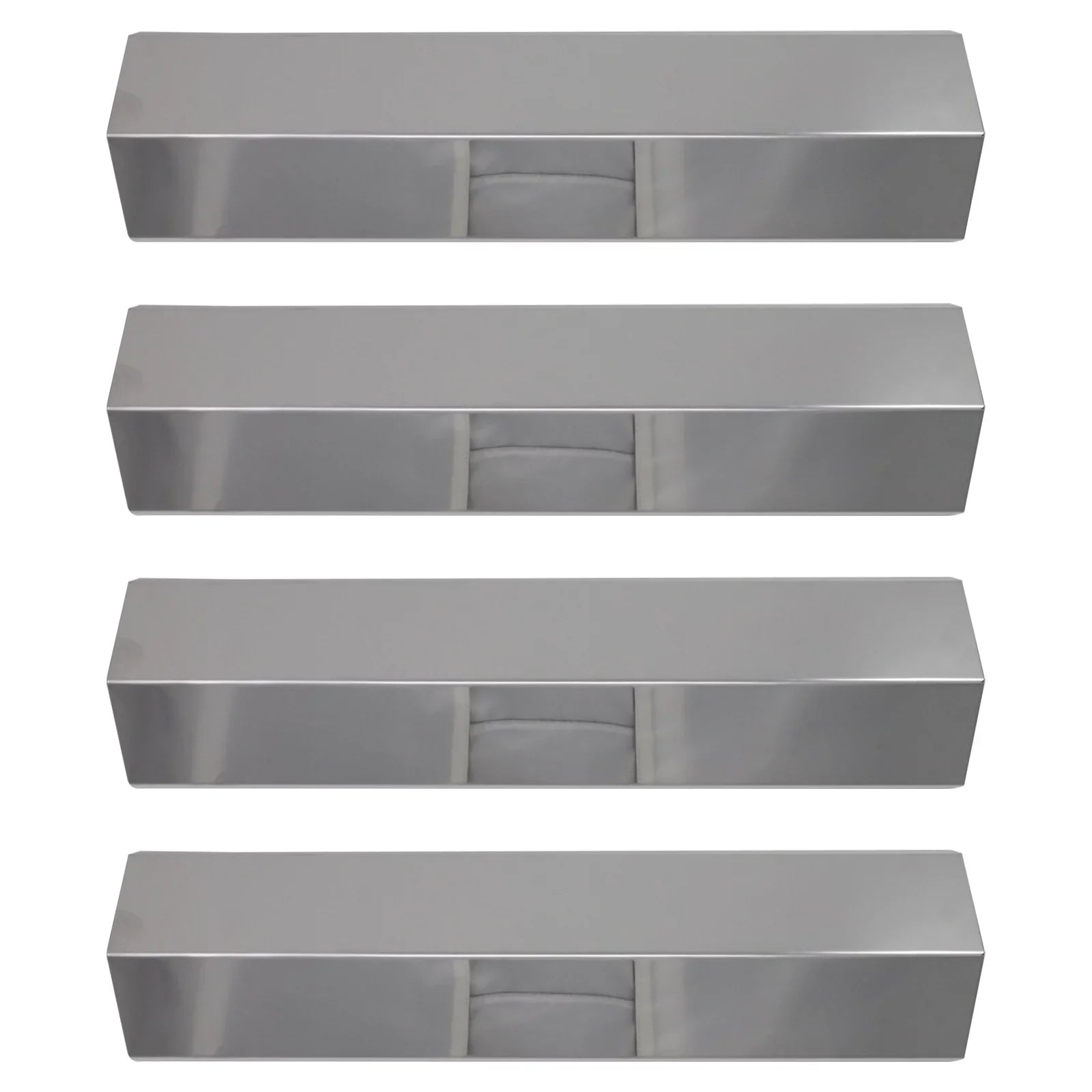 Vaporizer Barbeque Guard, Parts Flame Shield Replacement Cover Deflector, 810-8410-F Bar, Stainless Flavorizer Plate 15" Compatible for Tamer, Grill Heat BBQ 4-Pack Steel Burner - Bar, Charmglow Tent