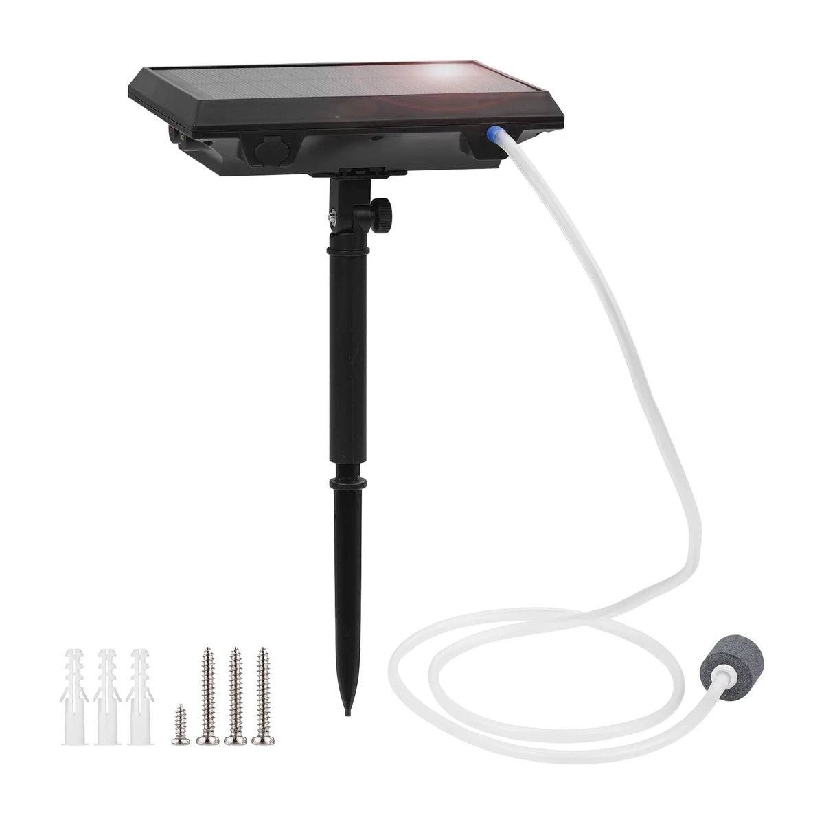 Bubble for Oxygenator Stone Fishing Aerator 1.5W Oxygen Rechargeable Pipe oxygen Water Tank Circulation Aquarium moobody Pump & Pump Solar Fish 5.5V with oxygen Pools Ponds Fish Tranportation Pond Small