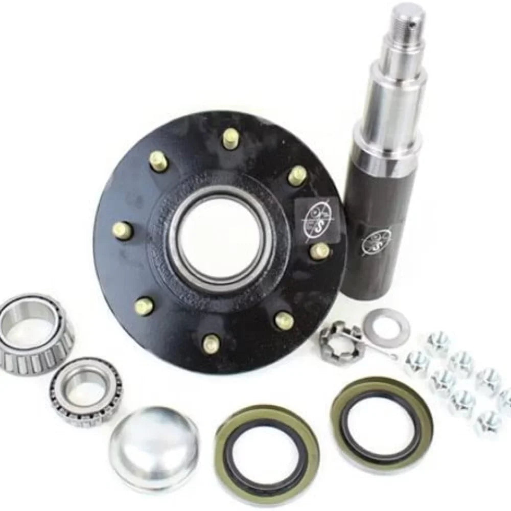 R50642X 8-6.5" Bolt 42 Trailer Hub Spindle Southwest Circle & Wheel