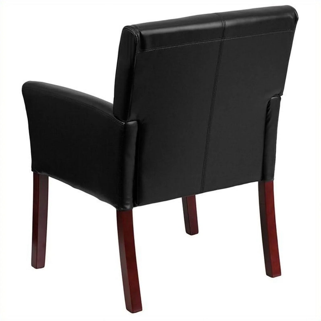 Side Black in Chair Kingfisher Guest Executive Lane Mahogany with Legs