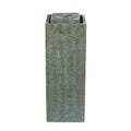 Lime Jeco Green With Poly-Resin in Fountain Contemporary Pillar Led Light