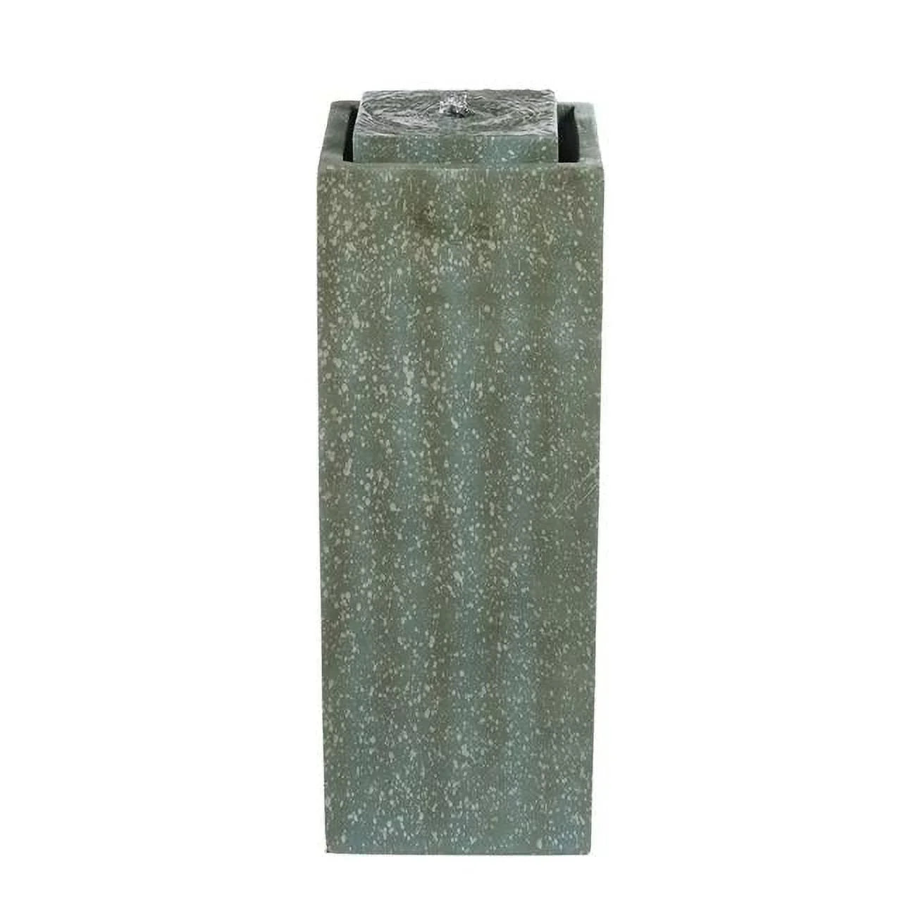 Lime Jeco Green With Poly-Resin in Fountain Contemporary Pillar Led Light