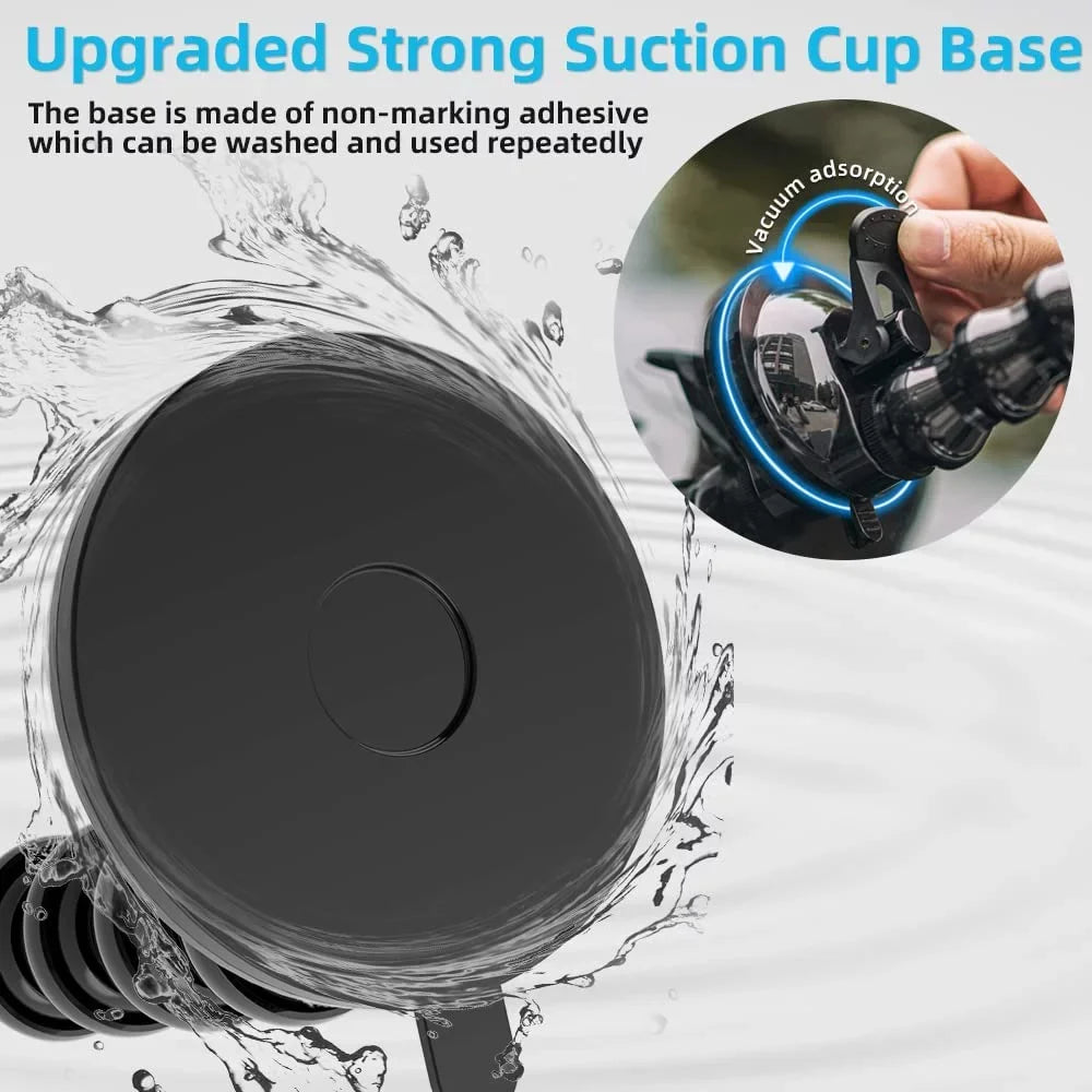 Suction 9/8/7/6/5 with Gopro 10 Black,Hero Black,DJI Flexible Car Compatible Mount Hero Cup Gooseneck Camera