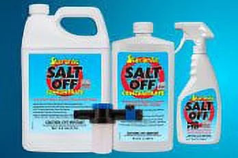 Ultimate Engine STAR Flush Marine - Salt OZ. Kit - (094000) & - Boat Flush Motor Deposits Washing & Away with Remover Salt for Perfect Salt BRITE 32 Applicator Off Concentrate Outboard