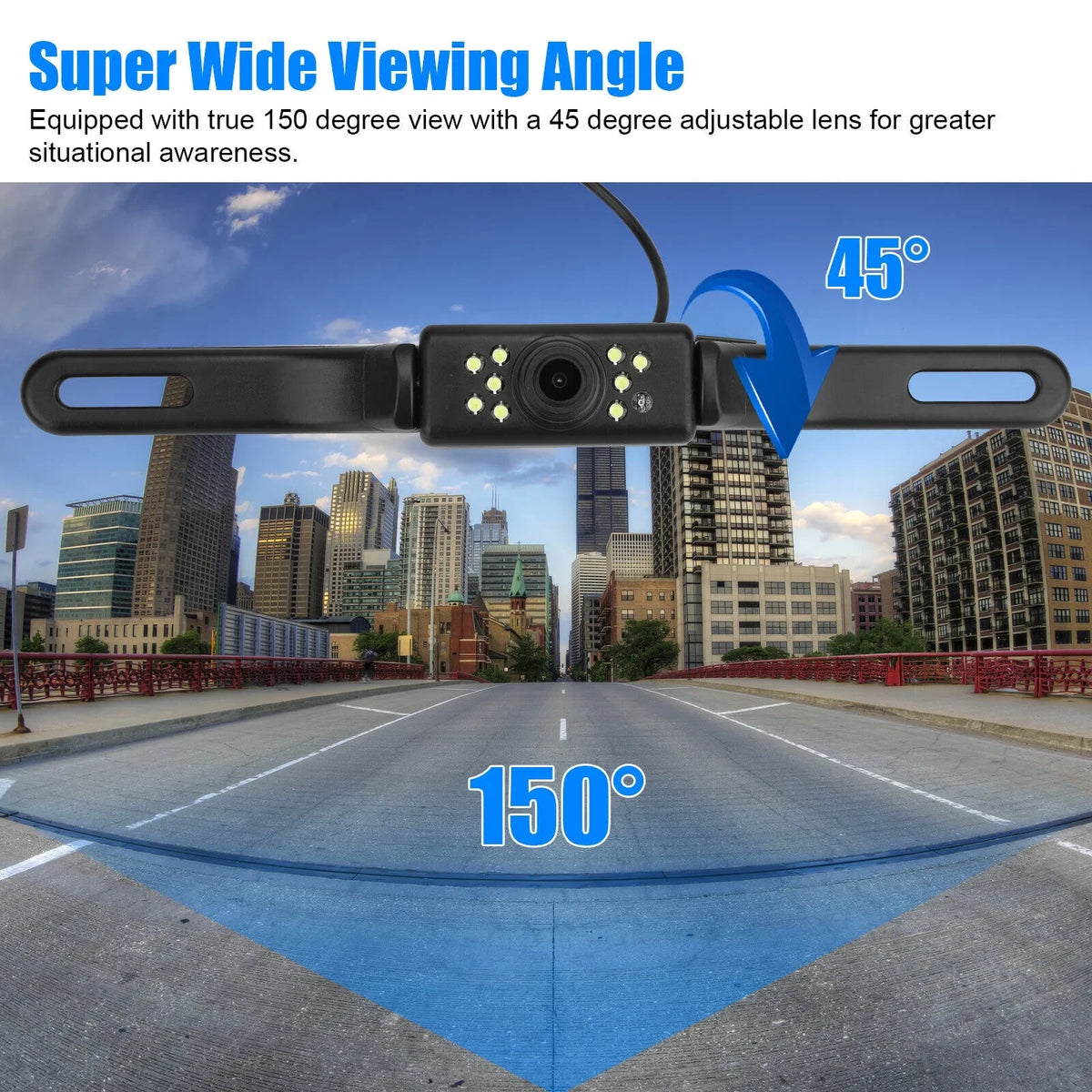 Mirror Backup View Night System Kit Monitor Car Rear Vision + Parking Camera 5"