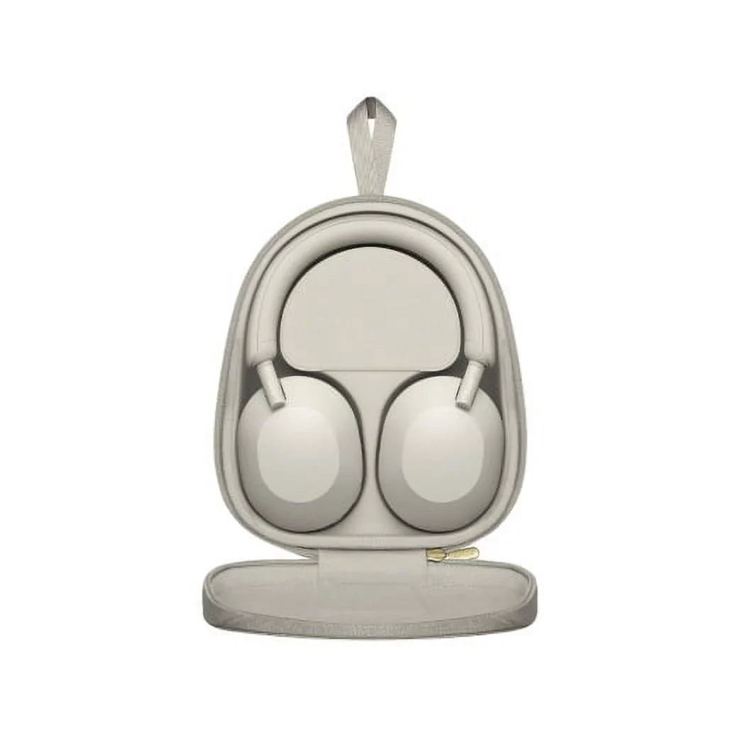 WH-1000XM5 Over-Ear Bundle Wireless Noise Sony Canceling (Silver) Headphones