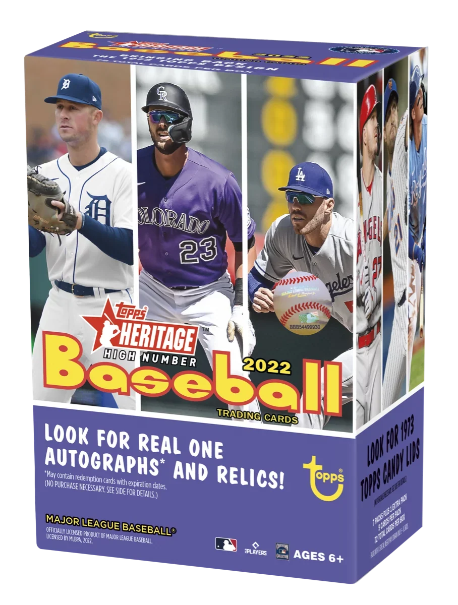 Heritage Box Baseball High Cards 2022 Topps Blaster Number Trading