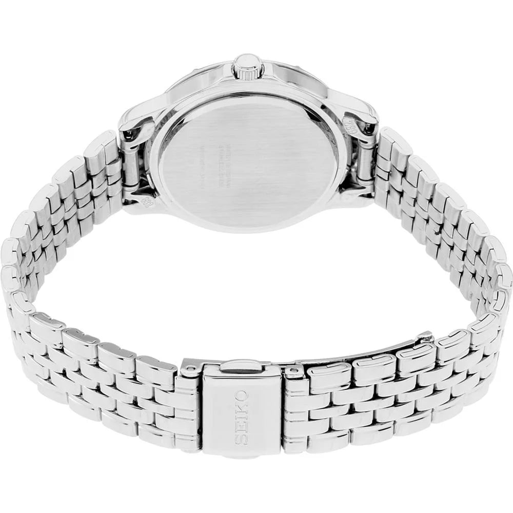 Seiko Women's Watch Steel SUR863 Dial Pink Swarovski Crystal