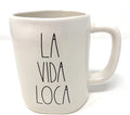 VIDA White Rae Black Ceramic Dunn LA LL Mug with LOCA