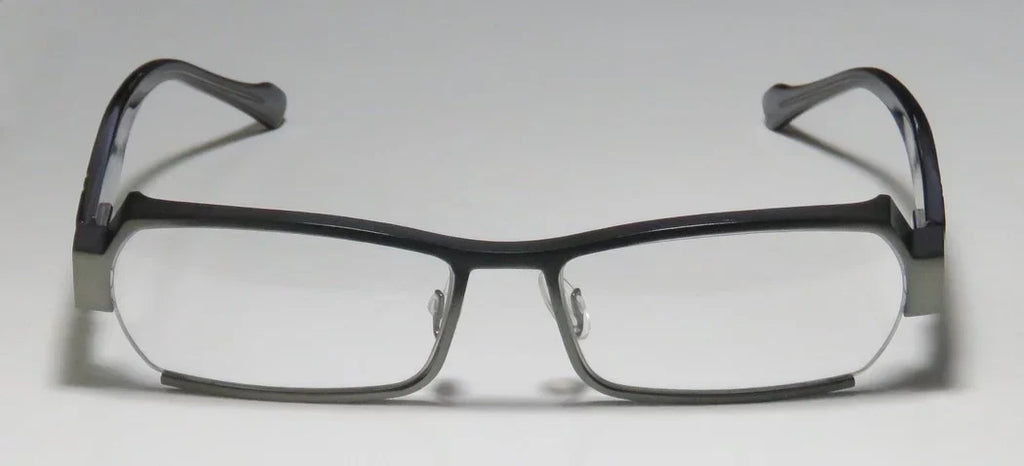 SAGE FULL-RIM FLEXIBLE SPECIAL DEMO HINGES LARY'S COMFORT NEW EYEGLASSES/SPECTACLES MENS FRAME DESIGNER HARRY TRANSPARENT LEGACY GRAY LENSES 55-16-0 / ULTIMATE