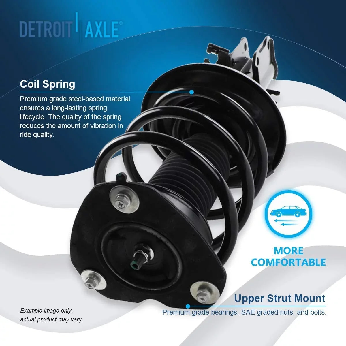 2011 for Ready Complete Shock Absorbers Detroit Axle Spring Struts 2 2008 Replacement Install Altima Quick Nissan Struts w/Coil Shock - 2010 Front 2 Struts Assembly Absorbers Rear 2009 2007-2013