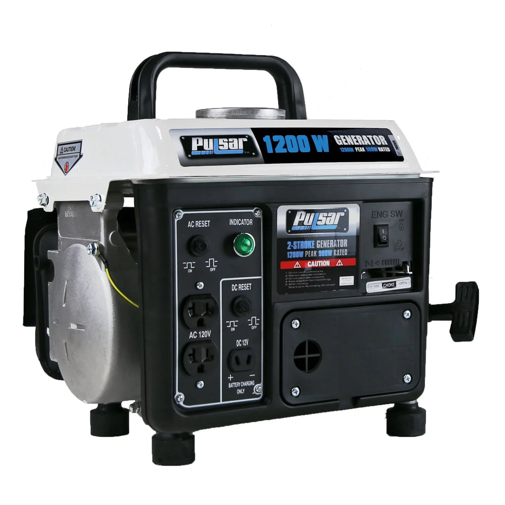 Powered PG1202SA 1200 Watt, 2-Cycle Generator 900 Running Peak Watt Gas movable Pulsar
