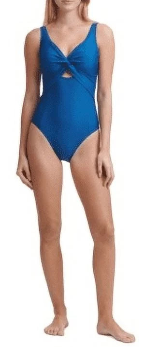 Swimsuit, US Peek-a-Boo DKNY Twist One-Piece BALTIC 16