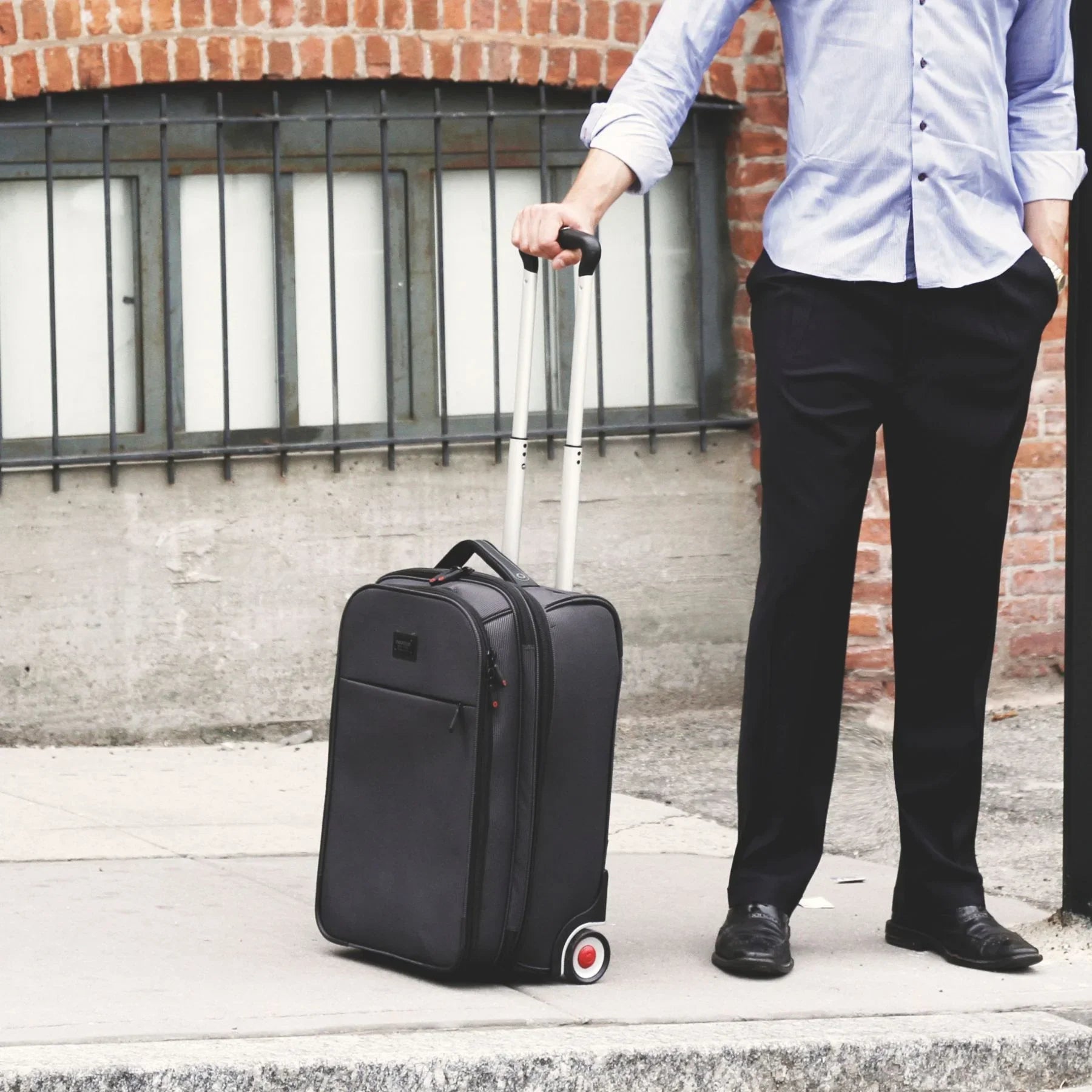J Backpack Black Commute, World for Carry-on Rolling Travel and Business Bay