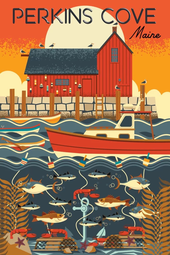 Perkins in Puzzle, Challenging 19x27, and Nautical Made Family, (1000 Jigsaw Cove, Puzzle USA) Geometric Size Adults for Piece Maine,