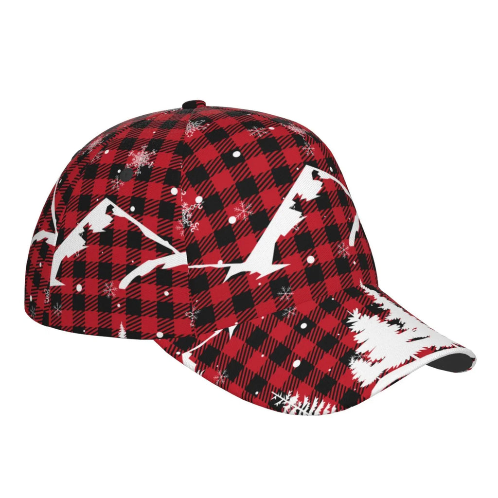 Hat(Christmas Size All Buffalo Dad Plaid) Running Baseball for and Activities Seasons Tree Workouts Outdoor Cap Adjustable Balery