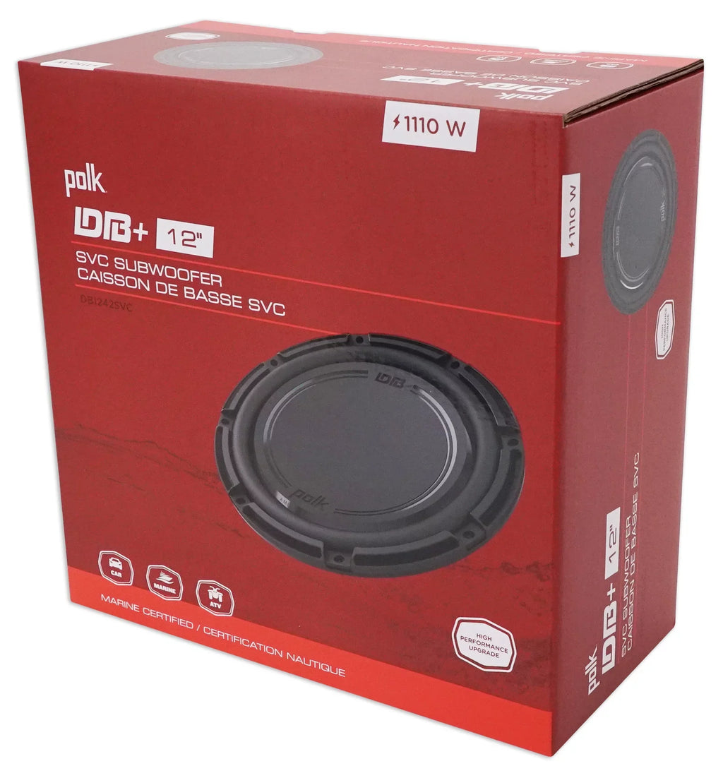 (2) Audio For Subwoofers+Box+Amp+Wires Ford 2000-2016 F250/350/450 12" Polk