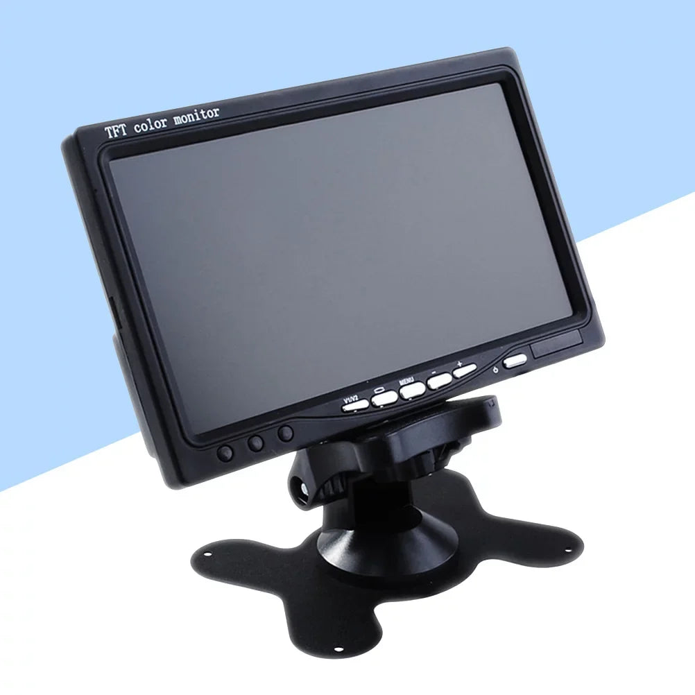 7" Backup Mirror Reverse Dvd Color Camera Camera Tft (Black) Monitor Backlight Lcd Serveillance Car For Car View Rear