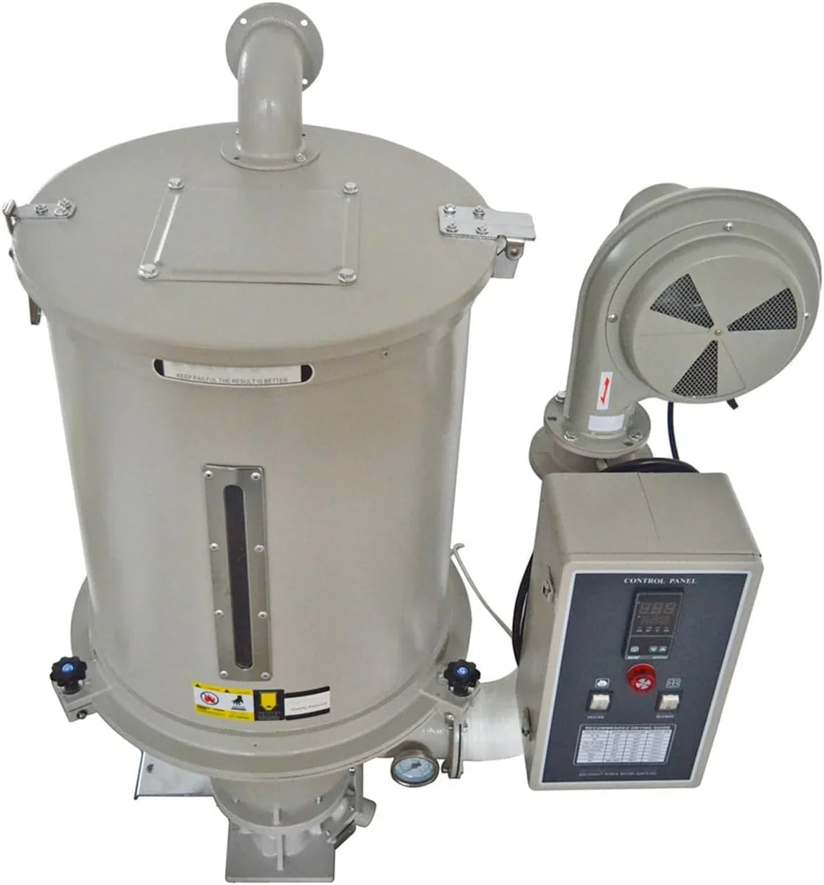 25KG Type Capacity Dryer Plastic Plastic Hopper Dehumidifier PP 55lbs 220V for ABS PE EQCOTWEA