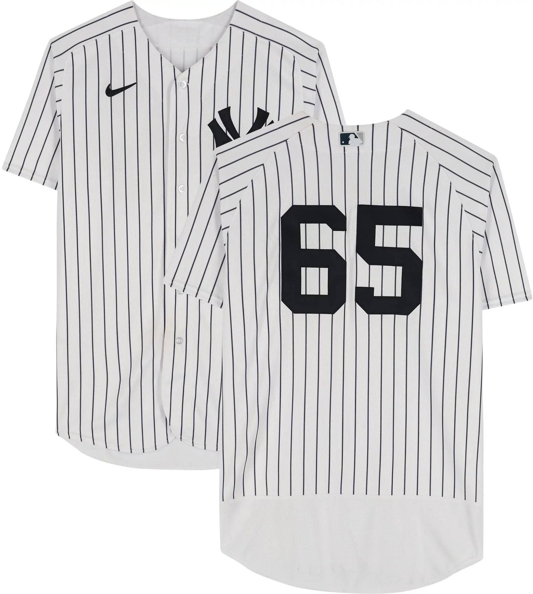 Player-Worn Jersey #65 Boston September New Pinstripe Nestor Yankees York vs. White 25, Red Sox Cortes on 2022