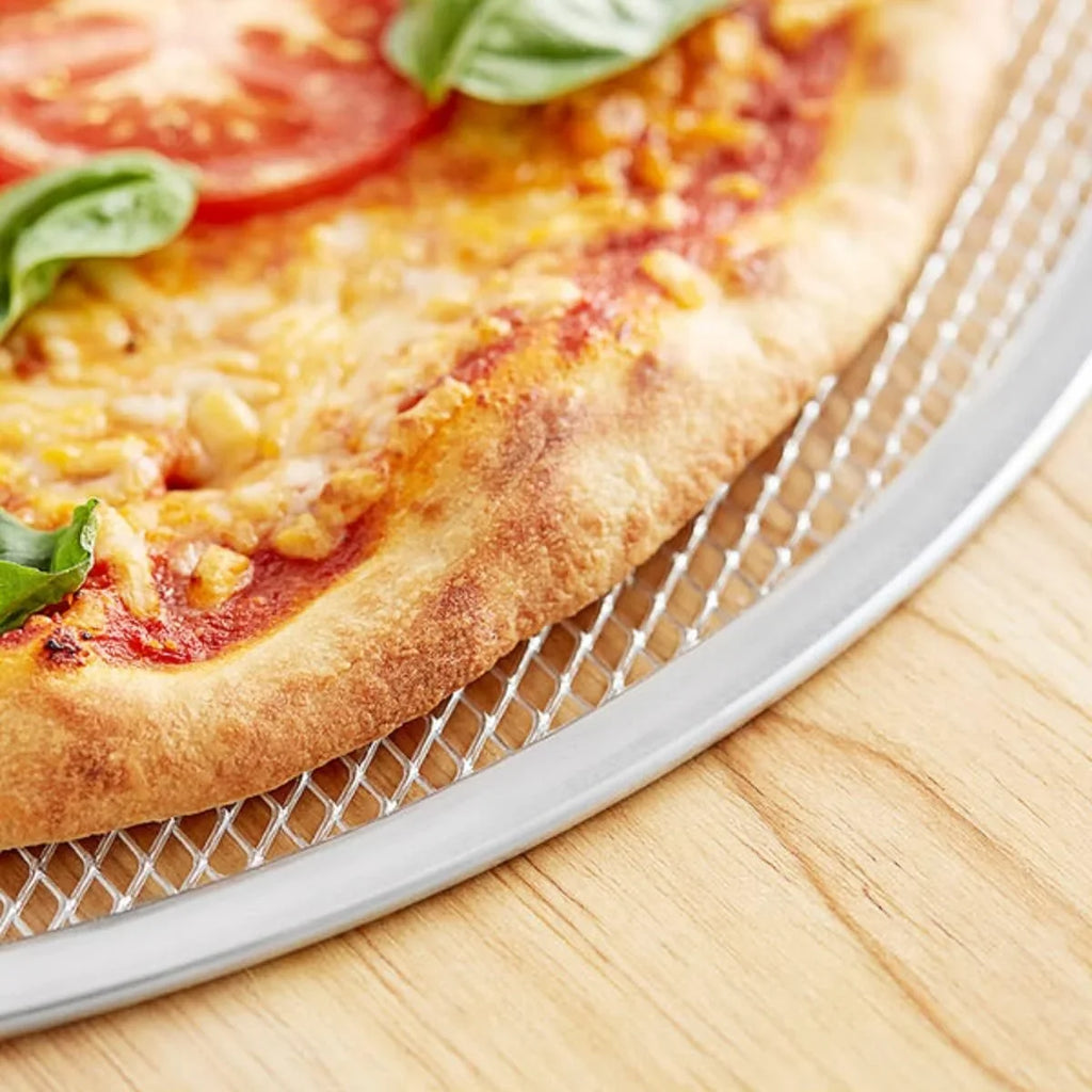 Rim- Home Baking Round Baking Tray of TrueCraftware- for Kitchen Pan Set Aluminum Screen Bakeware Tray Pizzeria Pizza Screen Round & Pizza 2 Restaurants 20” Pizza Seamless