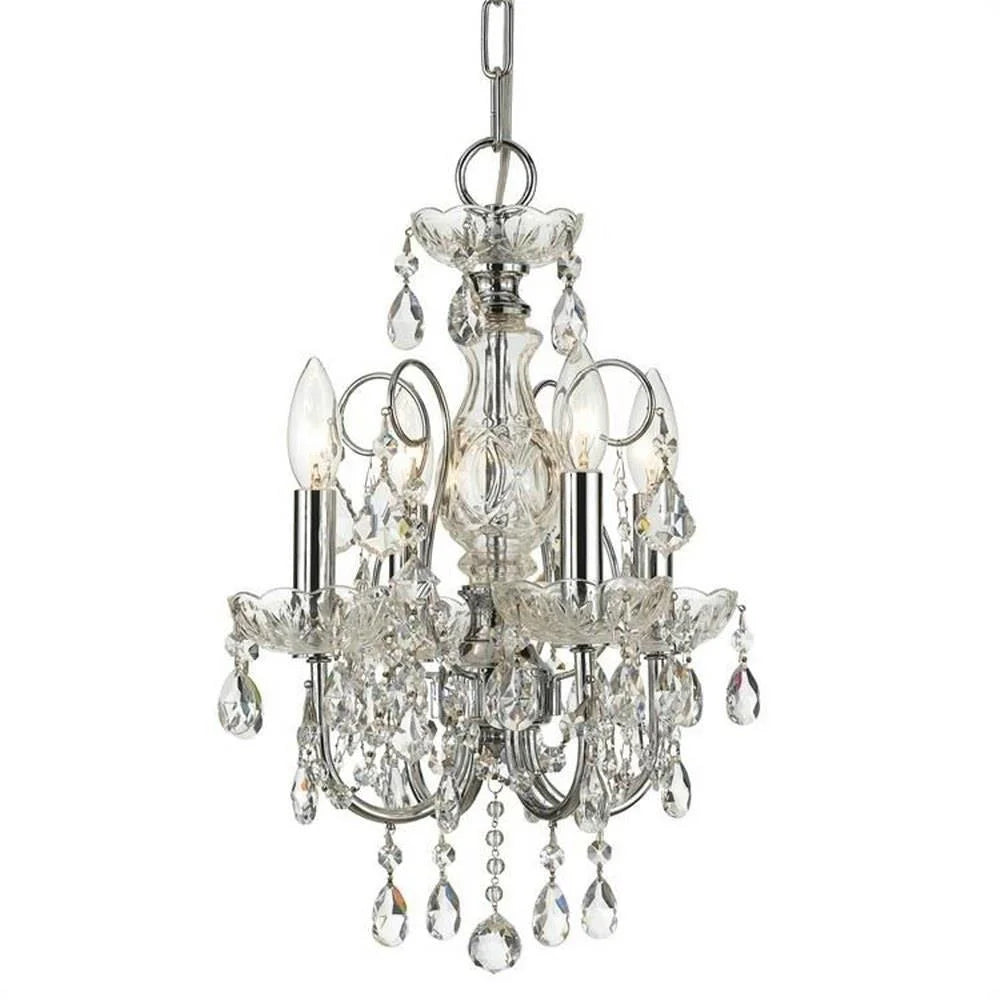 Light Finish Mini Crystal Chandelier-Swarovski Bailey Type-Polished Spectra Street Chrome Home 49-Bel-1626904 4