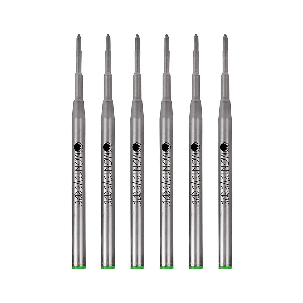M133GN Montblanc Medium For Monteverde Ballpoint Ballpoint Refill Green 6/Pack Pens