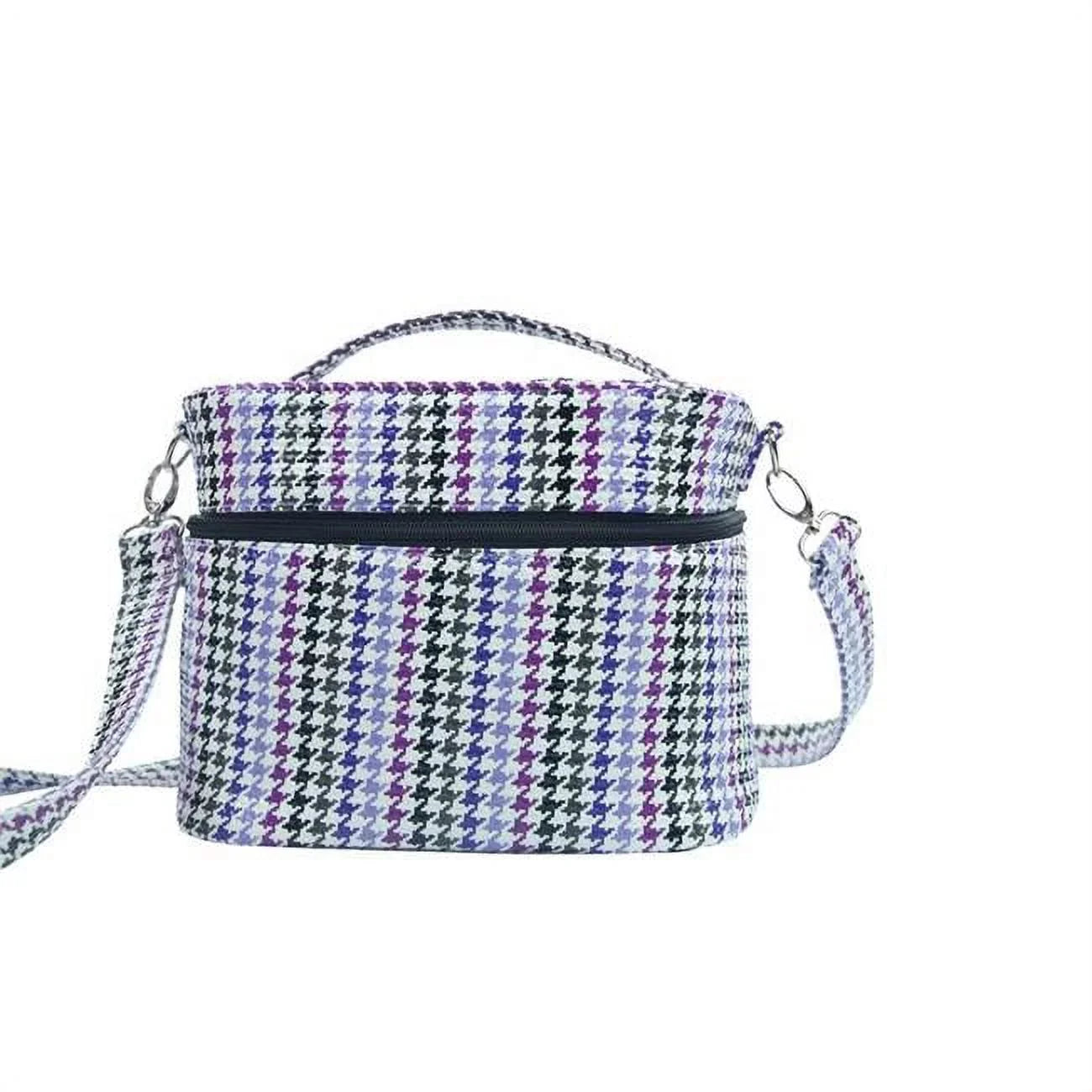 Houndstooth Picnic Gift Bag, Mojito-Four Cosmetics 7220-HT Insulated One In