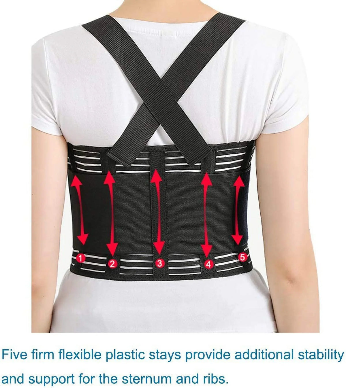 Sore Solmyr Muscle Brace, Bruised (L/XL) Ribs Breathable Dislocated and Belt Pulled Sternum or Pain Ribs Injuries, for Protection, Support, Rib Chest Support Rib Brace, Rib Broken