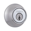 96600-667 Satin Home Deadbolt, Single Chrome, Mobile Kwikset Each Cylinder