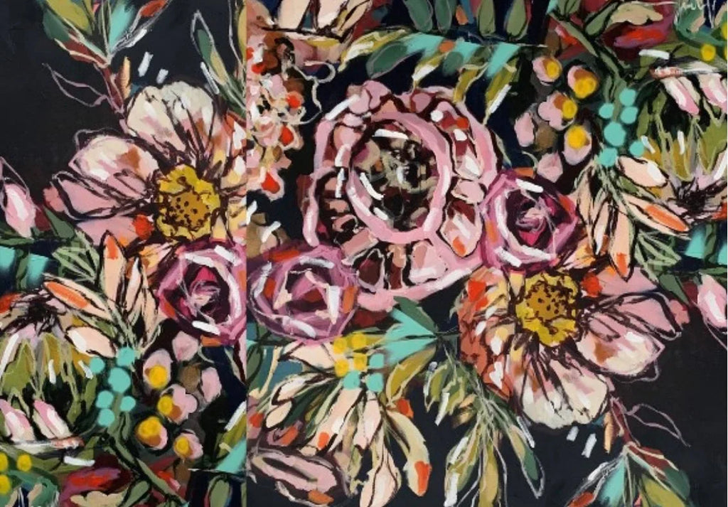 James Blooms Paul Cheung Midnight by Scarf 100% Cashmere -