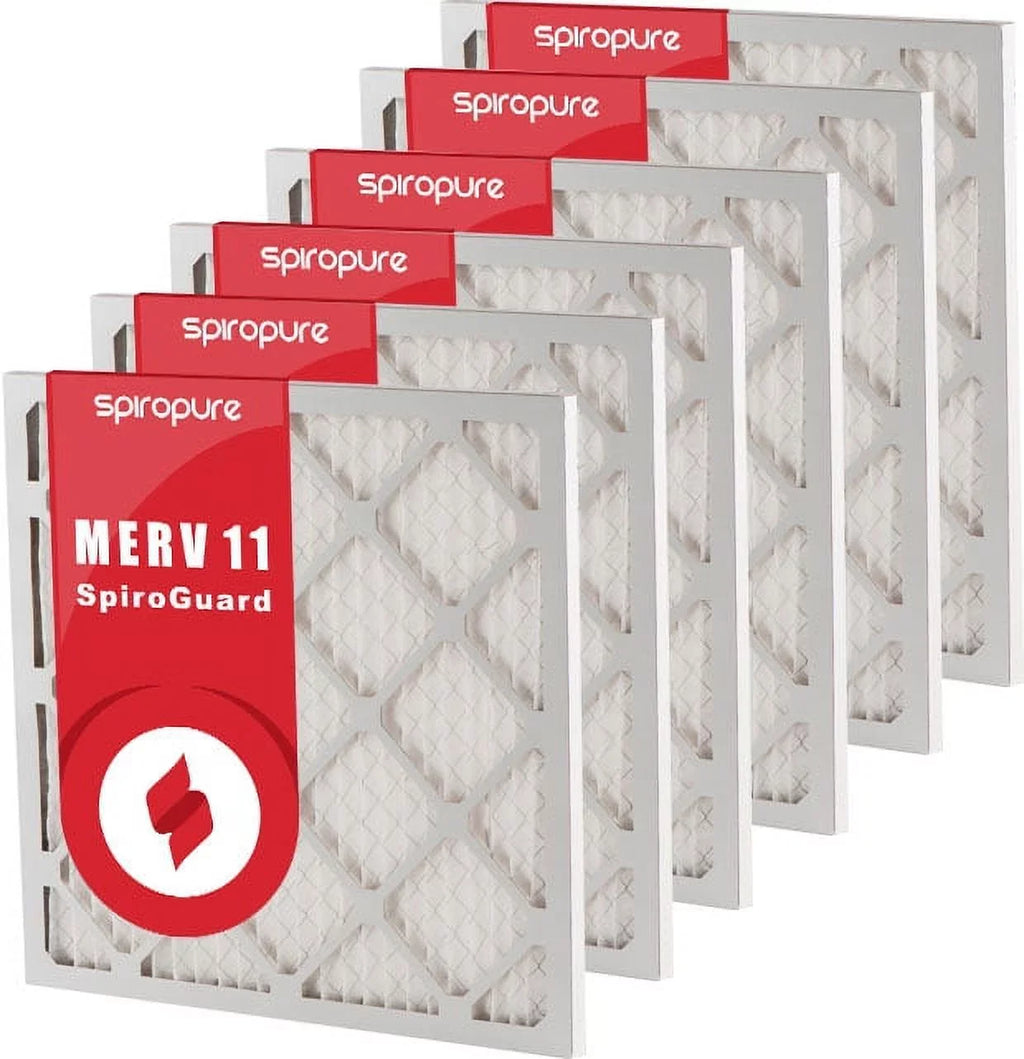 USA (6 Filter Pack) in 20x23.5x1 11 Pleated atmospheric - SpiroPure Made MERV Filters