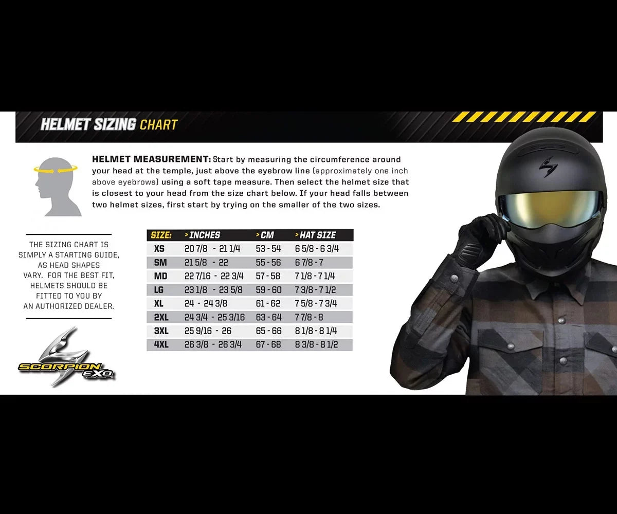 '- Black Helmet Scorpion EXO-R320 XS -
