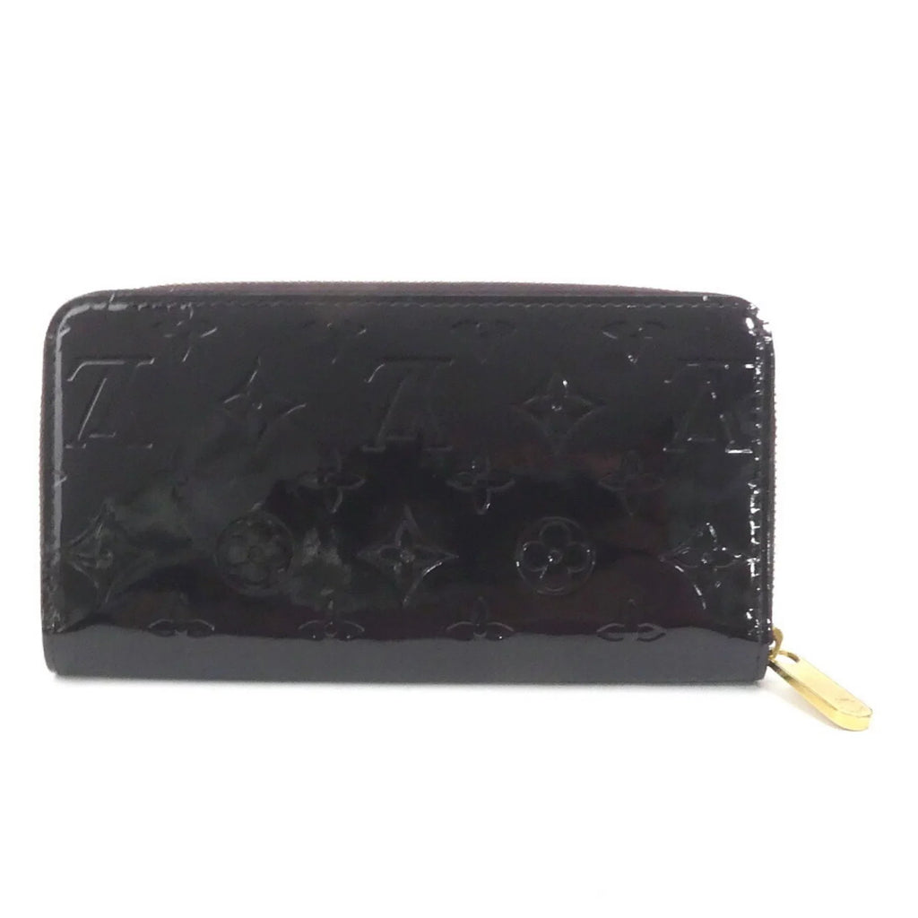 Louis Unisex Verni Vuitton Monogram Amaranto LOUIS VUITTON Zipper M93522 Round Long Pre-Owned (Good) Wallet Zippy