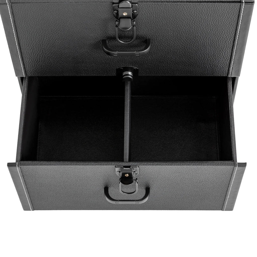 Polish Organizer 4 Train ZhdnBhnos Wheels Lock (Black) Box Rolling w/ Nail Storage & Case Luggage Trolley Makeup Cosmetic
