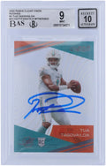 Panini Miami 9/10 Card Authentic Clear Certified Authenticated Rookies 2020 Tua Witnessed Dolphins Rookie Tagovailoa #CV-2 Fanatics Fanatics Vision Autographed - Beckett