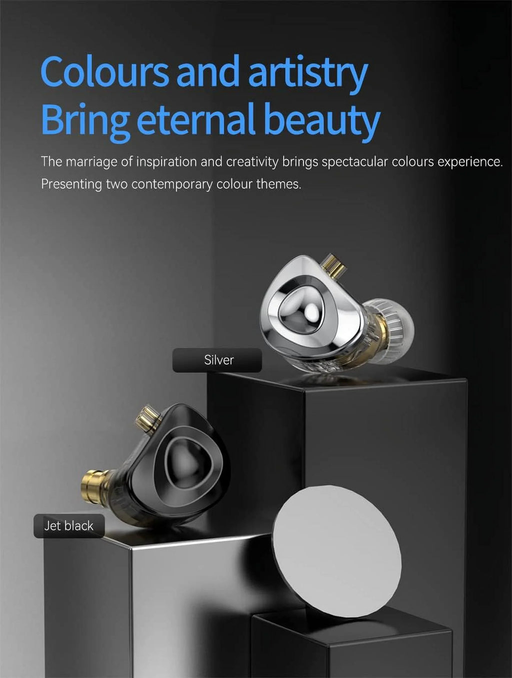 Kinboofi Earphone with Drive Dual Ear Dyna Copper TRN 10mm Monitor MT4 Silver-Plated Magnet 4-core in Headphone,