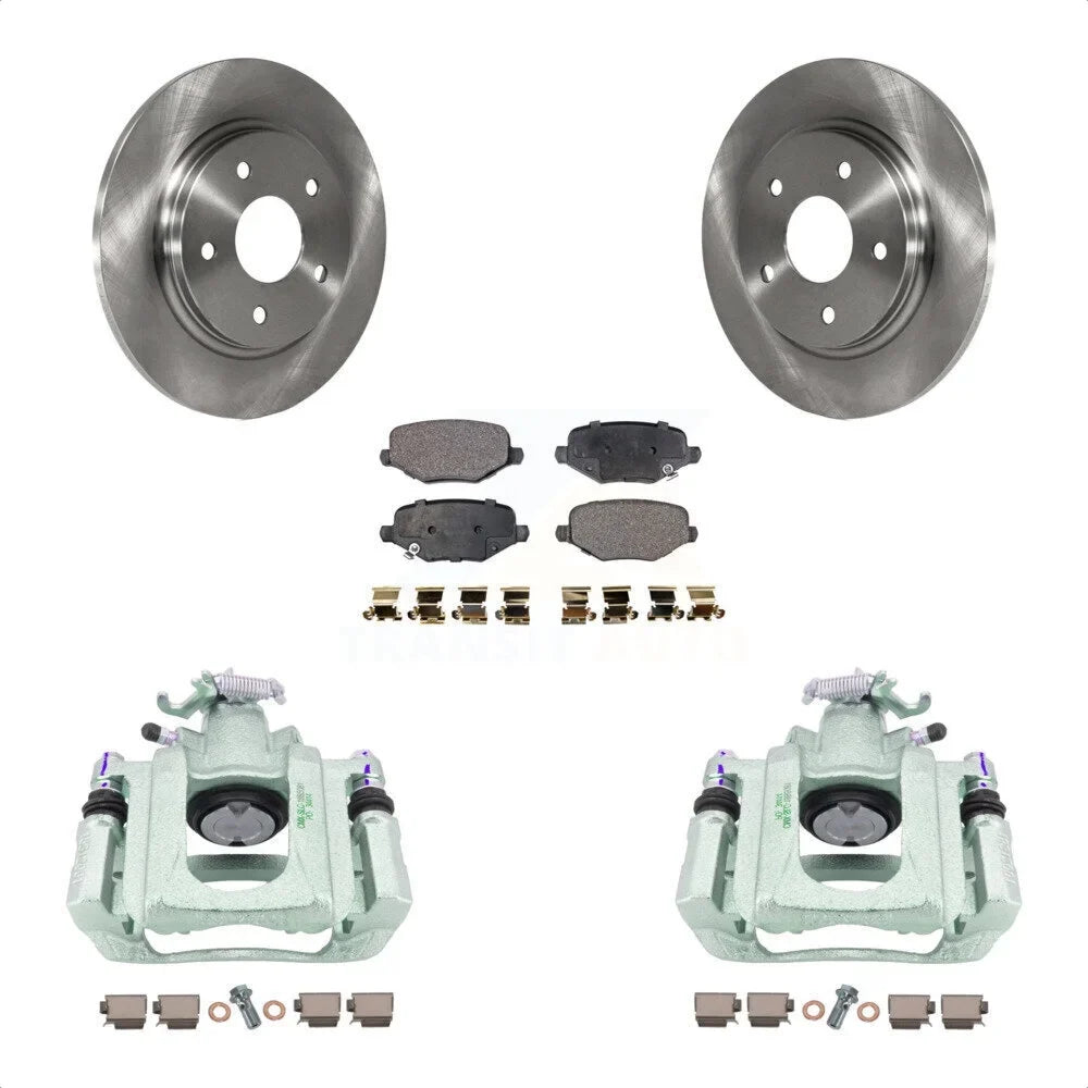 With 12 C/V KC8-100709P 03 Transit Auto Single 24 Front And Kit Piston Disc Rear Brake Pads Rotors For 2012 Ram Caliper From Semi-Metallic
