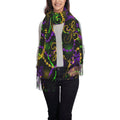 Bingfone Feel Gras Art Elegant Mardi Print Large Cashmere For Warm Women Scarves Wrap Winter Neon Gifts- Scarf Soft Shawl