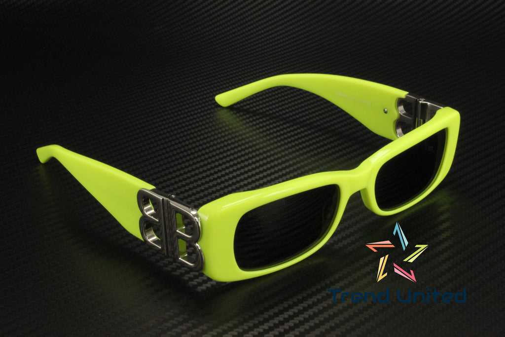51 Ladies BB0096S Rectangular 008 Sunglasses Grey Balenciaga
