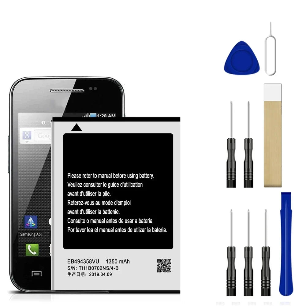 Tool Galaxy Battery EB494358VU Replacement Samsung For Ace GT-S5830D