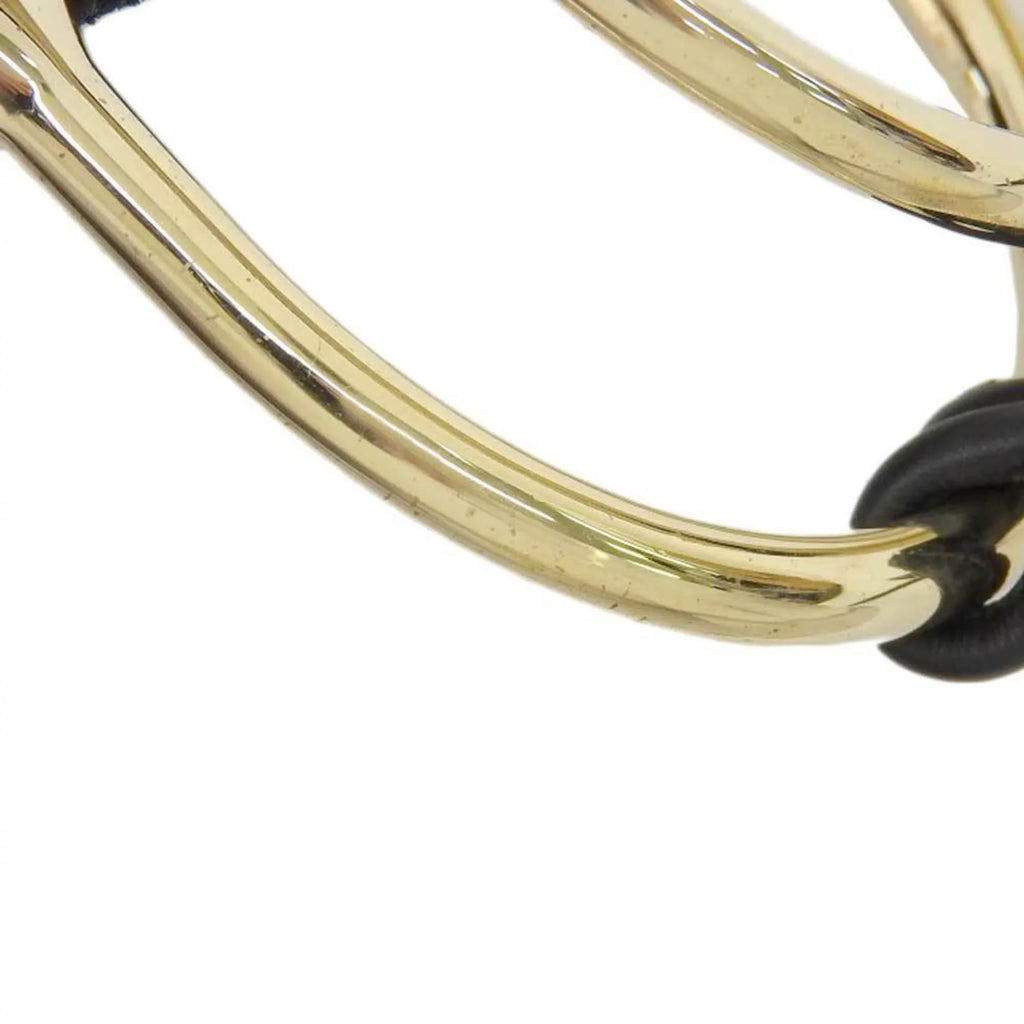 wide belt suede (Good) fittings Pre-Owned Gucci XS waist black GUCCI gold metal