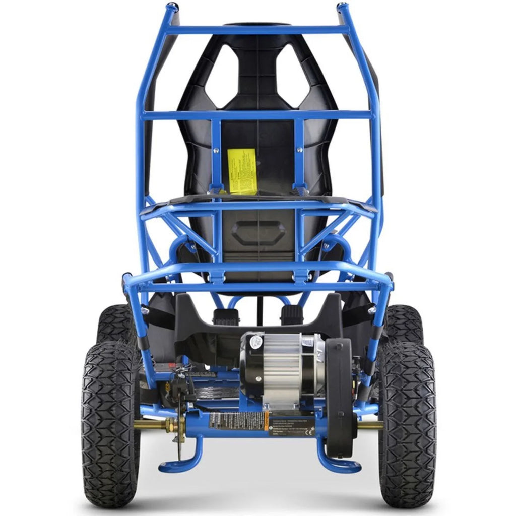 Maverick 1000w 36v MotoTec Electric Kart Blue Go