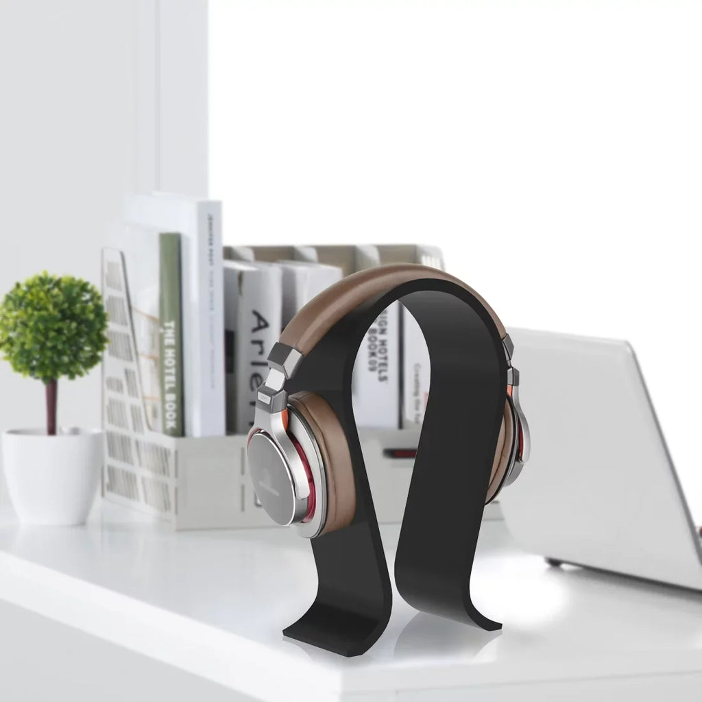 Stand Display Hanger Desk Sony, Sennheiser, Headphones, Stand, Headsets Headset Omega Over-Ear Olufsen Acrylic with Gaming & (Black) for Headphone AKG, Geekria Compatible JVC, Philips, Bang
