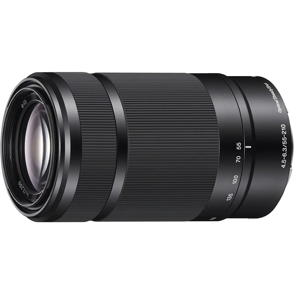 '+ + Mirrorless + Angle 55-210mm Sony Telephoto Bundle Set Camera Battery 16-50mm Filter Lens Kit APS-C ILCZV-E10L/W Vlog & Accessories + Lenses Gear Extra 2 & ZV-E10 Alpha Case with Deco White Wide
