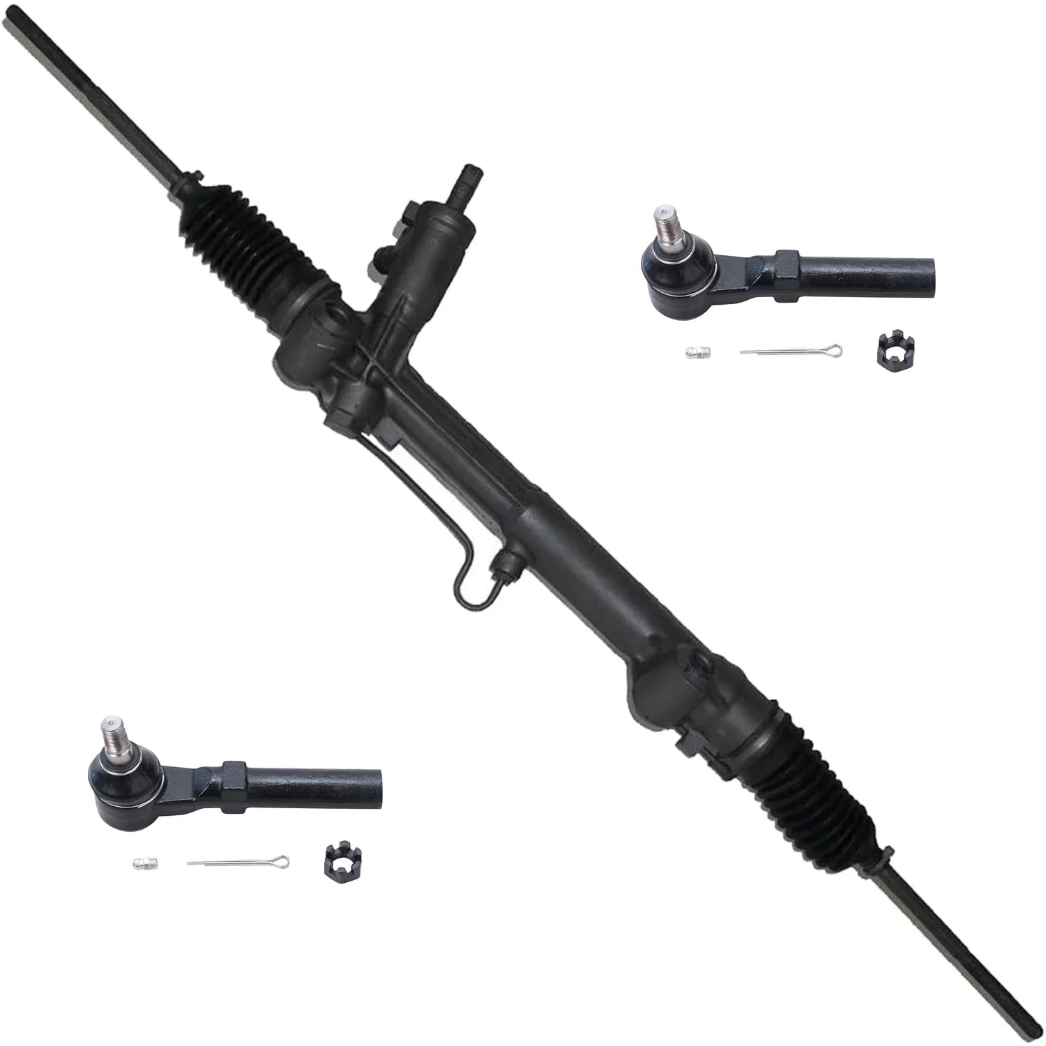 2002 Pinion Detroit Mustang, Power and 1996 Kit Pinion 3pc 1999 and 2003 Rods1995 1 1994-2004 Rack 2 2000 - Steering 1998 Ford 2001 Outer Rack Tie Assembly 1997 Axle for Replacement