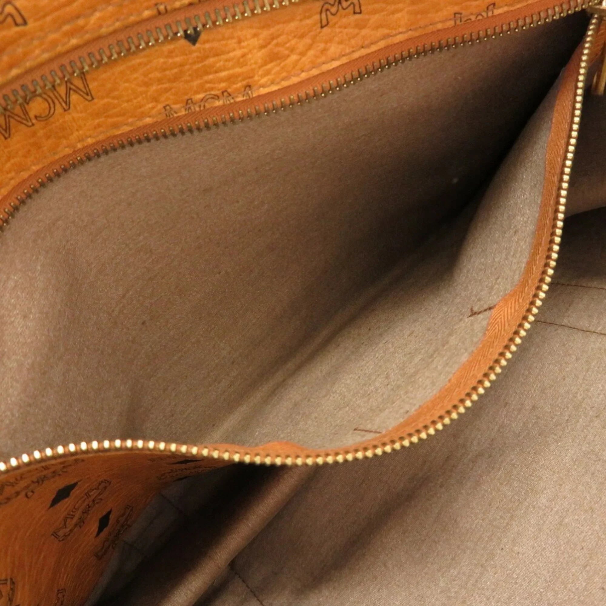 Tote MCM Brown Visetos Bag (Pre-Owned) Canvas